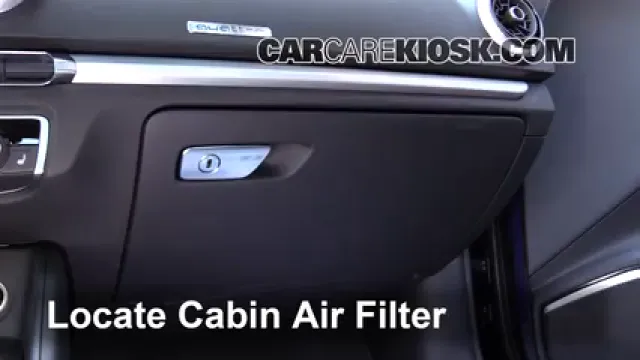 2017 Audi S3 Premium Plus 2.0L 4 Cyl. Turbo Filtro de aire (interior) Cambio